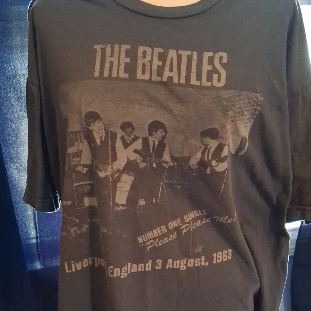 The Beatles Black Graphic Tee